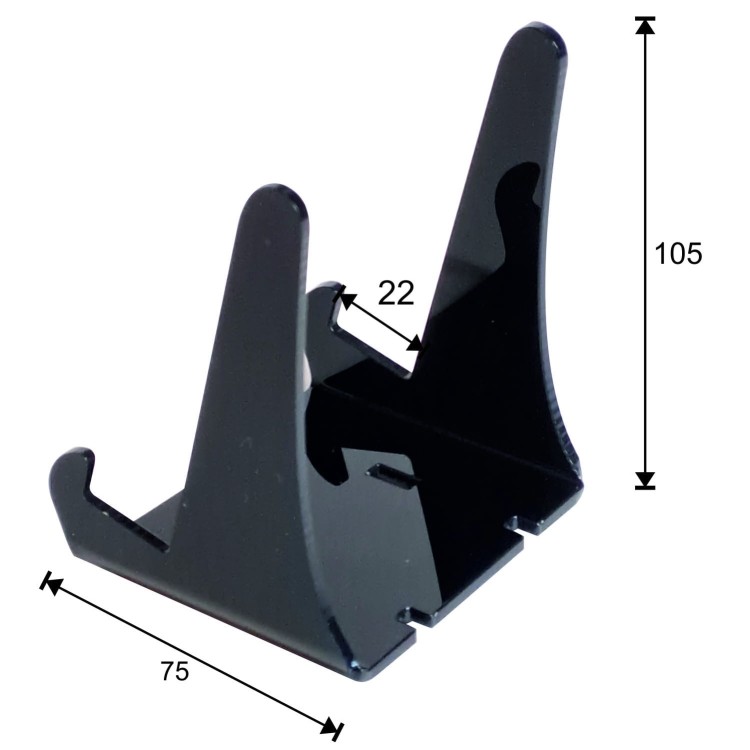 Universal Display Stand (22mm) – BLACK 2