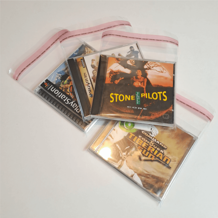 -3Protective Sleeves for CD Cases – 50 pcs (Music, PS1, Saturn, PC) 3
