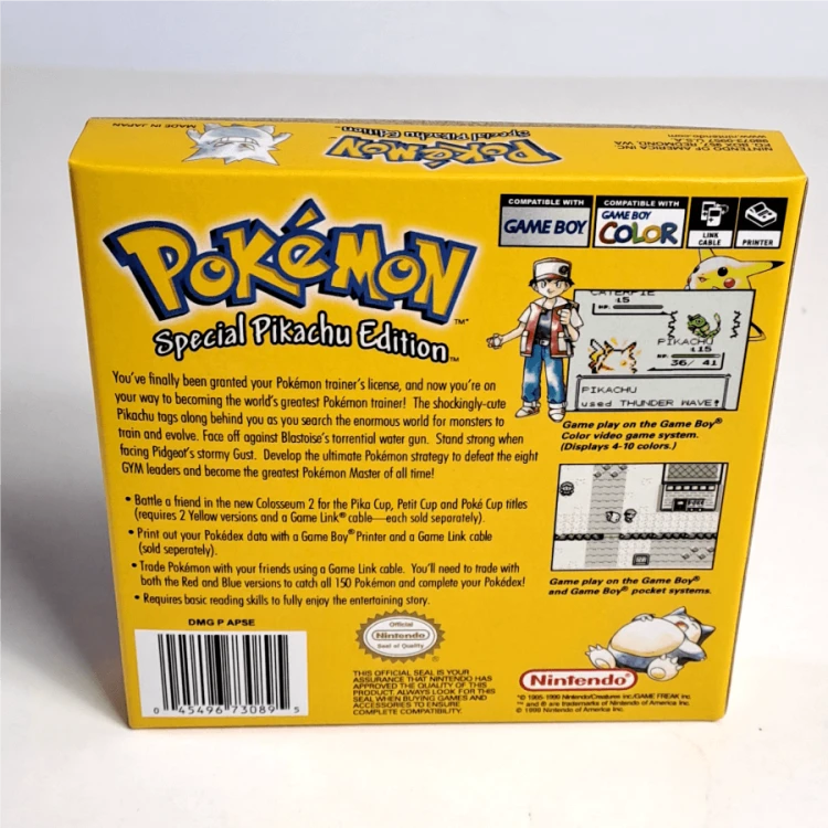 reprodukcja Pudełka Pokemon Yellow - USA 2.png