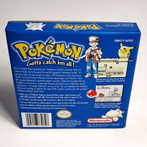 Reprodukcja pudełka Pokemon Blue - USA 2.png