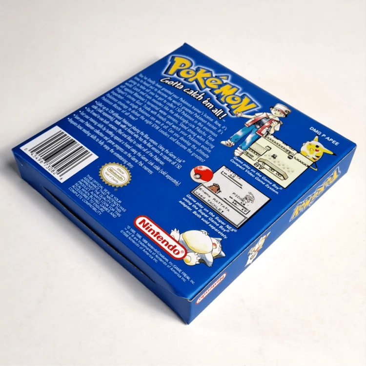 Reprodukcja pudełka Pokemon Blue - USA 4.png
